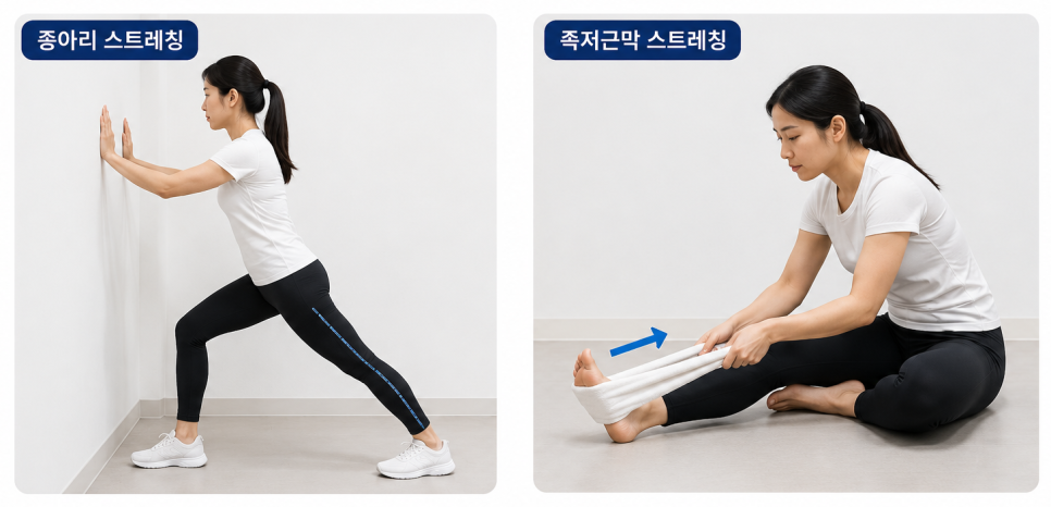 족저근막염 예방을 위한 스트레칭